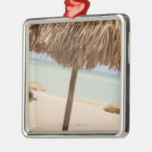 Aruba, palapa op het strand metalen ornament (Links)