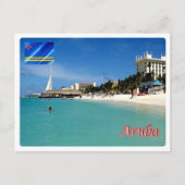 Aruba - Palm Beach - Briefkaart (Voorkant)