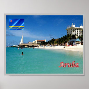 Aruba - Palm Beach - Poster
