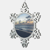 Aruba Perfection Tin Sneeuwvlok Ornament (Rechts)