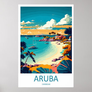Aruba Poster Skigebied Vintage Reis Nationaal