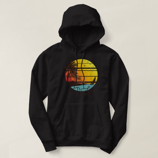 Aruba Retro Summer Tropical Beach Hoodie (Design voorkant)