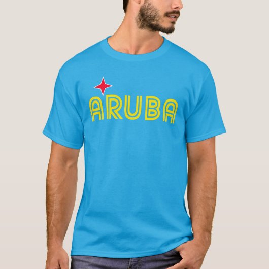 Aruba Retro T-shirt (Voorkant)