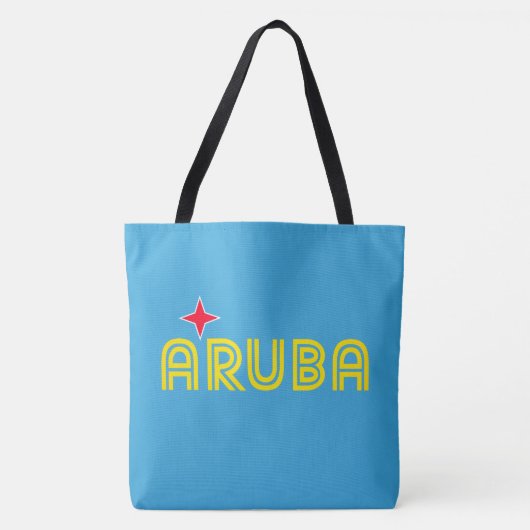 Aruba Retro Tote Bag (Voorkant)