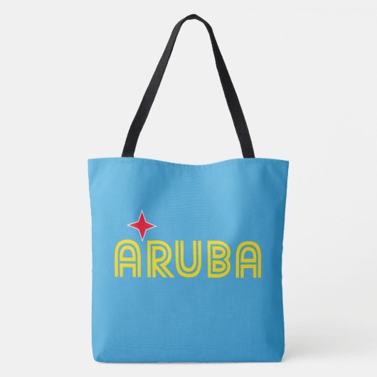 Aruba Retro Tote Bag (Achterkant)