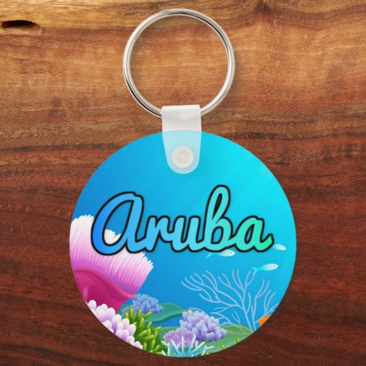 Aruba-rif Sleutelhanger (Voorkant)