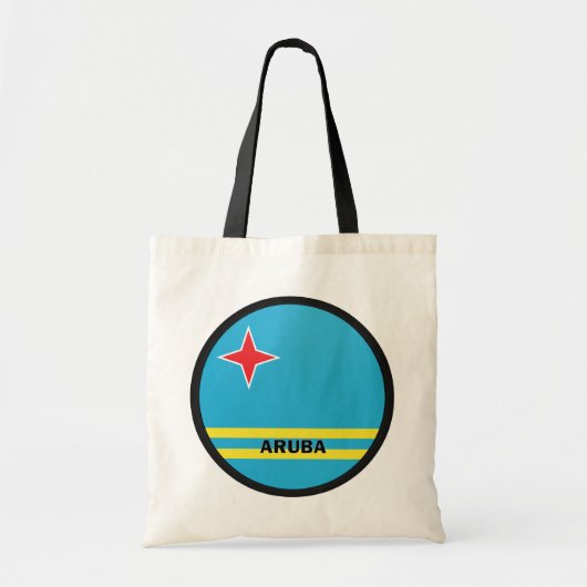 Aruba Roundel kwaliteitsvlag Tote Bag (Voorkant)