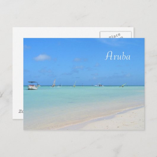 Aruba Sailboarding Briefkaart (Voorkant / Achterkant)