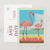 Aruba | Save the date Uitnodiging Briefkaart (Voorkant / Achterkant)