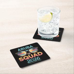 Aruba Selectie 2026 Retro Kartonnen Onderzetters