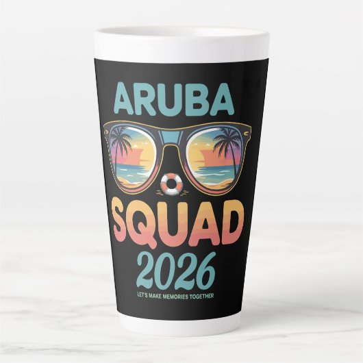 Aruba Selectie 2026 Retro Latte Mok (Voorkant)