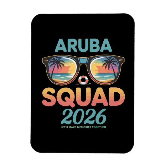 Aruba Selectie 2026 Retro Magneet (Verticaal)