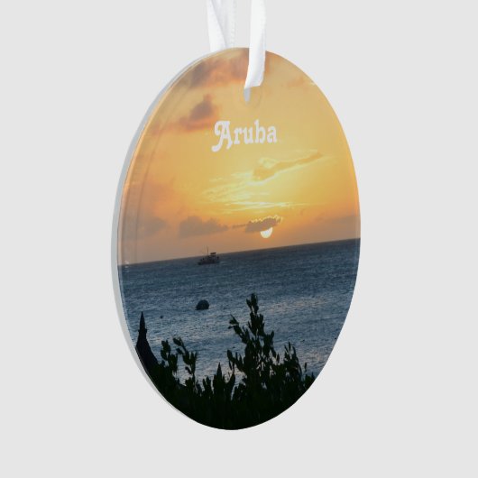 Aruba Setting Sun Ornament (voorkant)