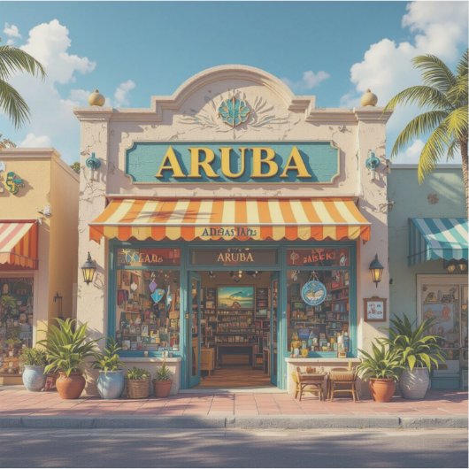 Aruba shop sticker (Voorkant)