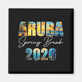 Aruba Spring Break 2026 Summer Vacation Beach  Magneet (Voorkant)