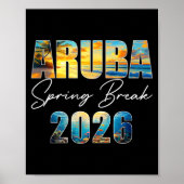 Aruba Spring Break 2026 Summer Vacation Beach  Poster (Voorkant)