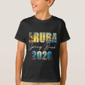 Aruba Spring Break 2026 Summer Vacation Beach T-shirt (Voorkant)