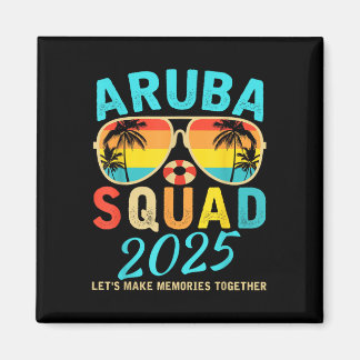 Aruba Squad 2025 Vakantie Vrienden Familie Matchin Magneet