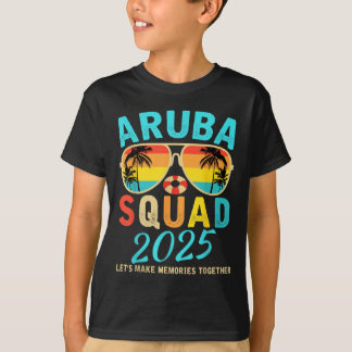Aruba Squad 2025 Vakantie Vrienden Familie Matchin T-shirt