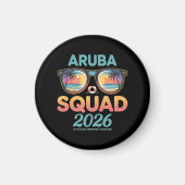Aruba Squad 2026 Retro Magneet (Voorkant)