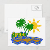 Aruba State of Mind briefkaart (Voorkant / Achterkant)