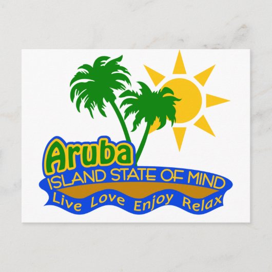 Aruba State of Mind briefkaart (Voorkant)