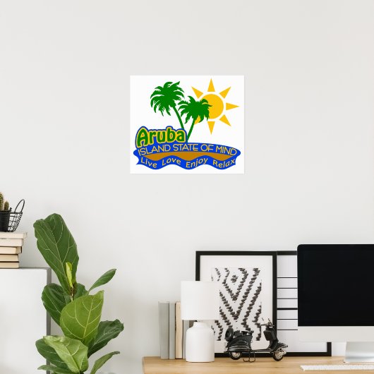 Aruba State of Mind poster (Thuiskantoor)