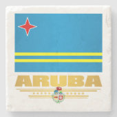 Aruba Stenen Onderzetter (Voorkant)