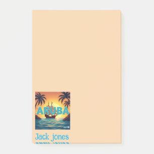 Aruba strand kleur personaliseren post-it® notes