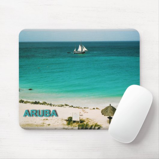 Aruba_strand Mousepad Muismat (Met muis)