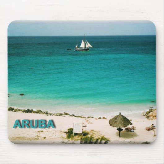 Aruba_strand Mousepad Muismat (Voorkant)