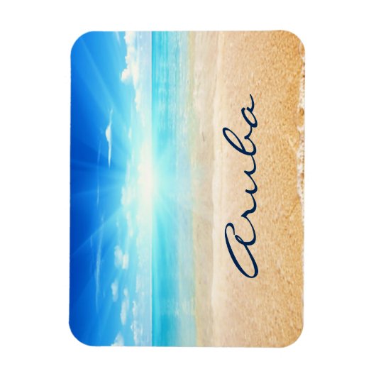 Aruba strandzonnopster magneet (Verticaal)