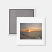 Aruba Sunset 2 Magneet (Voorkant / Achterkant)