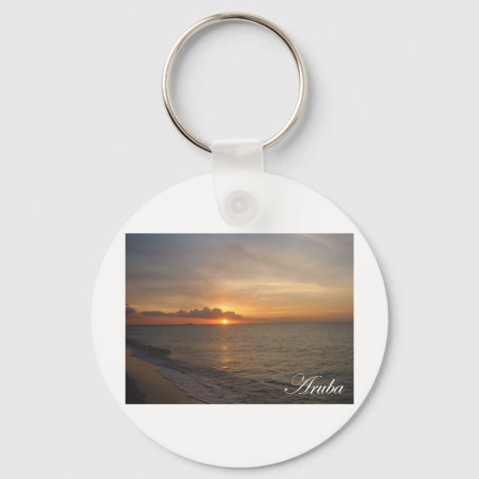 Aruba Sunset 2 Sleutelhanger (Voorkant)