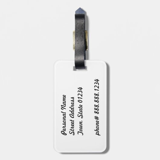 Aruba Sunset Bagagelabel (Achterkant verticaal)