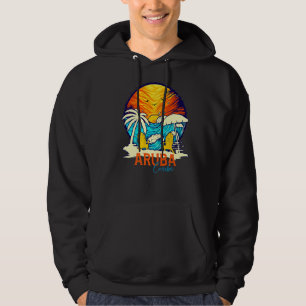 Aruba Sunset Beach Caribe Vakantie Koppels Familie Hoodie