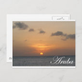 Aruba Sunset Briefkaart (Voorkant / Achterkant)