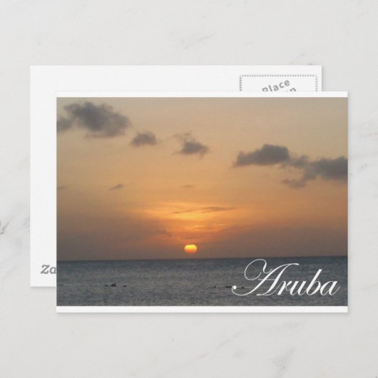 Aruba Sunset Briefkaart (Voorkant / Achterkant)