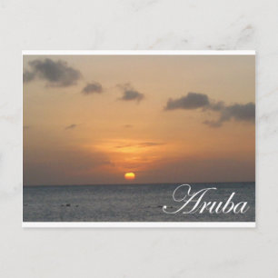 Aruba Sunset Briefkaart