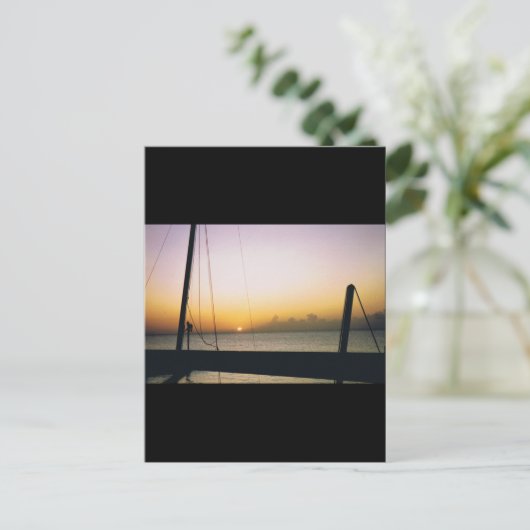 Aruba Sunset Briefkaart (Staand voorkant)