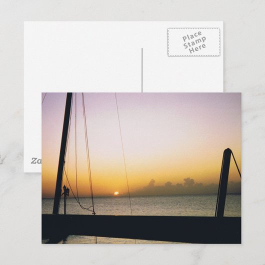 Aruba Sunset Briefkaart (Voorkant / Achterkant)