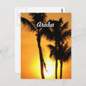 Aruba Sunset Briefkaart (Voorkant / Achterkant)