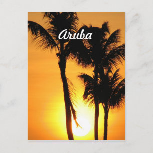 Aruba Sunset Briefkaart