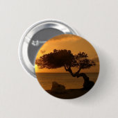 Aruba Sunset Divi Divi Tree Ronde Button 5,7 Cm (Voorkant /achterkant)