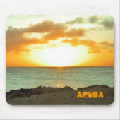 Aruba Sunset Mousepad Muismat (Voorkant)