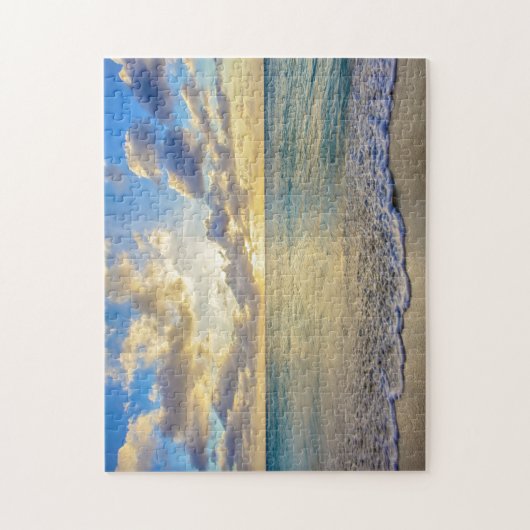 Aruba Sunset over Verplaatsend Zee Legpuzzel (Verticaal)