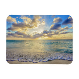 Aruba Sunset over Verplaatsend Zee Magneet