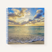 Aruba Sunset over Verplaatsend Zee Notitieboek (Voorkant)