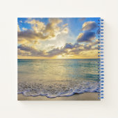 Aruba Sunset over Verplaatsend Zee Notitieboek (Achterkant)