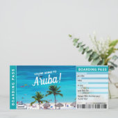 Aruba Surprise Trip boarding Pass Cicket (Staand voorkant)